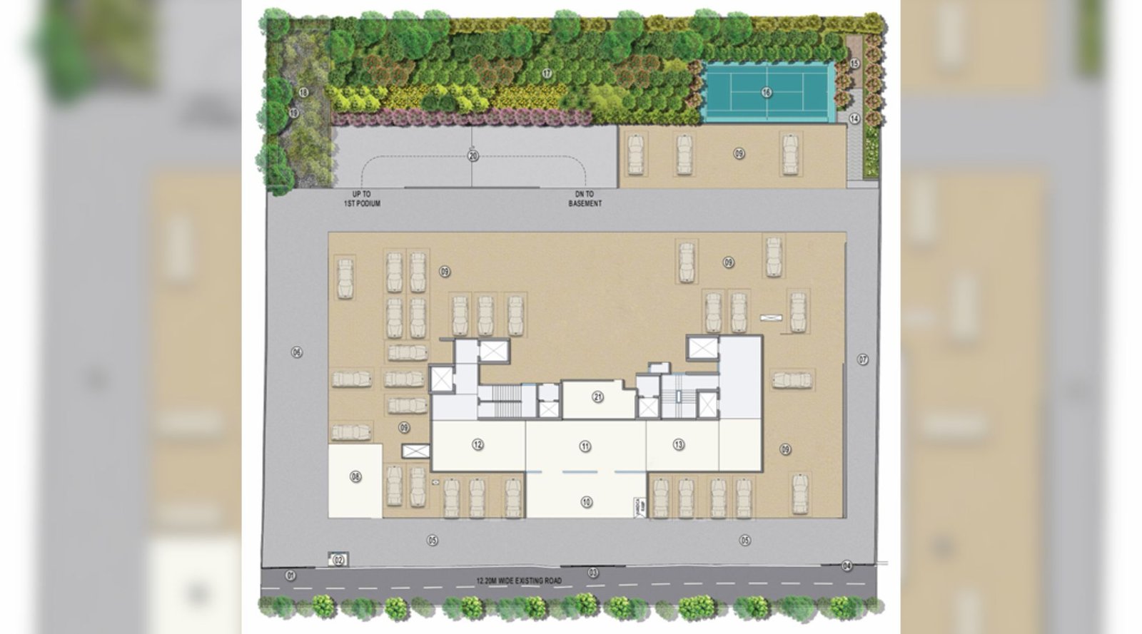 Kolte-Patil-Serenova-Typical-Floor-Plan-Ground-Floor
